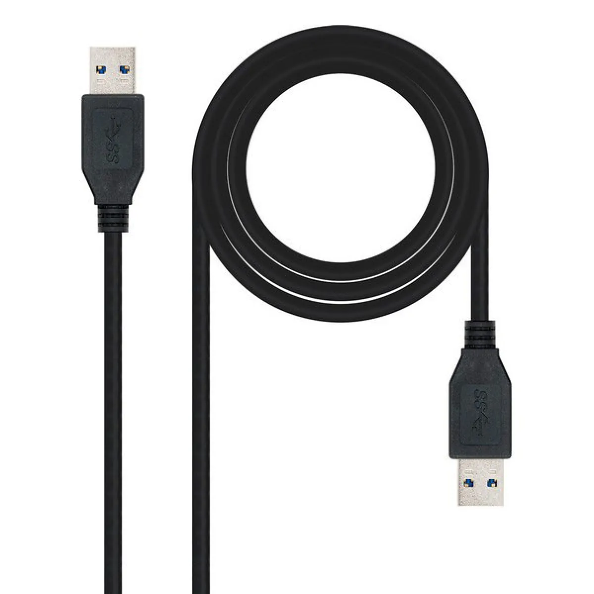 Nanocable Noir Câble Usb 3.0 Usb-A Vers Usb-A - 1 M