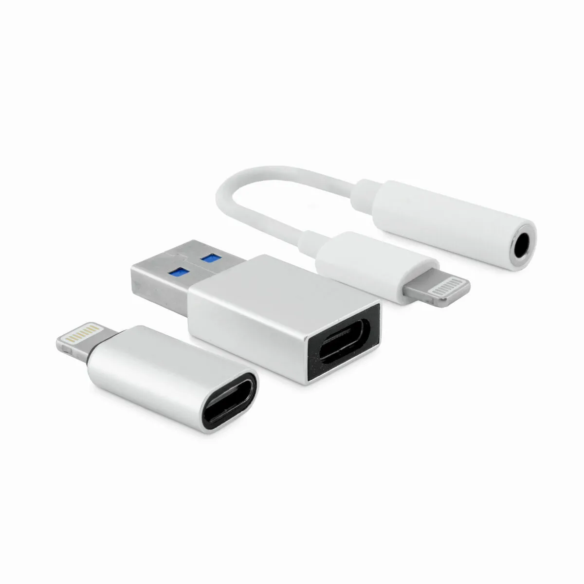 Coolbox Blanc Coo-Ckit-Appl Changeur De Genre De Câble 3.5 Mm Lightning - Neuf - Image 4