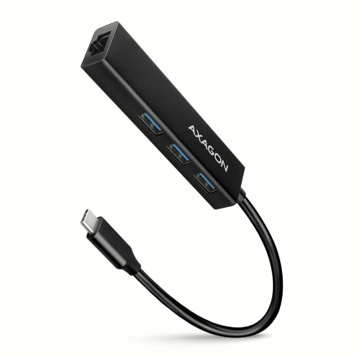 Générique Noir Hub Usb-C 3 Ports Usb-A Et Ethernet Gigabit - 5 Gbit/S