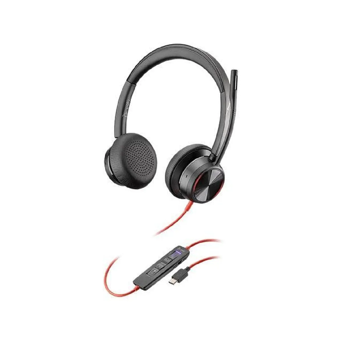 Casque Filaire Poly Blackwire 8225 – USB-C, Réduction de Bruit Active, Certifié Microsoft Teams - vue 6