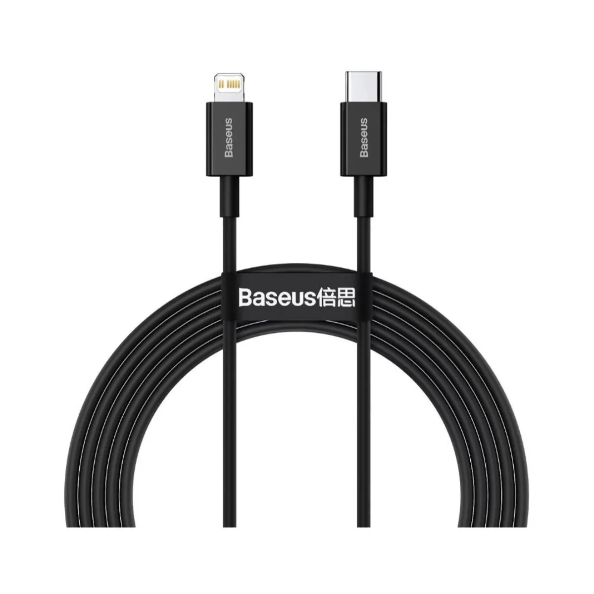 Baseus Noir Câble De Charge Et Transfert Usb-C-Lightning 20W 2M