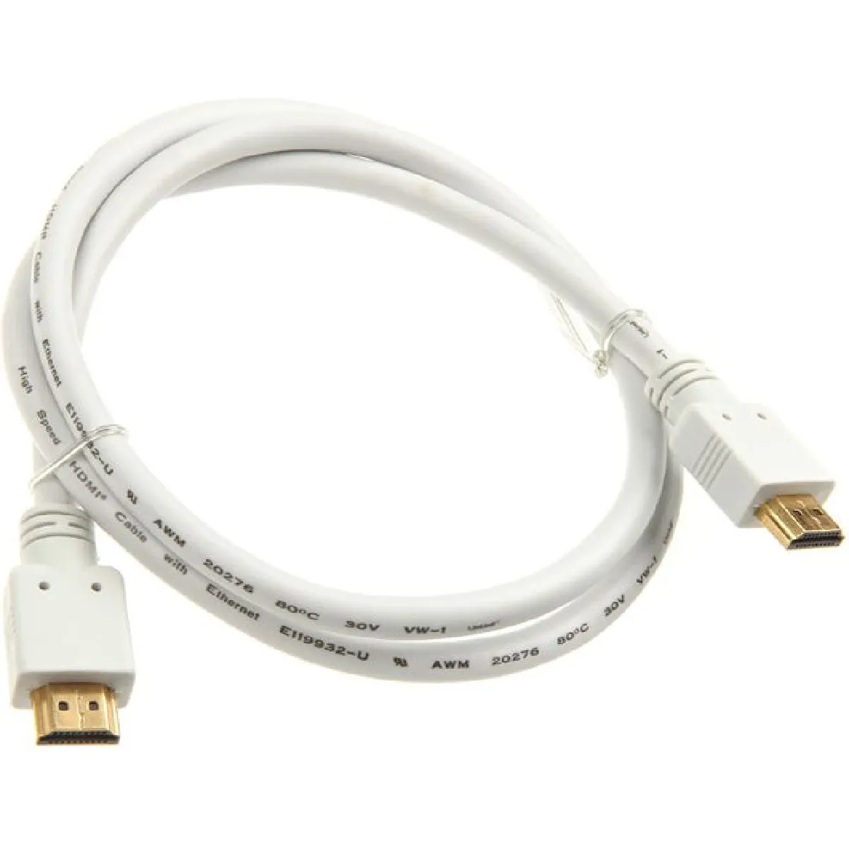 Inline Blanc Câble Hdmi Haute Vitesse - 2 M