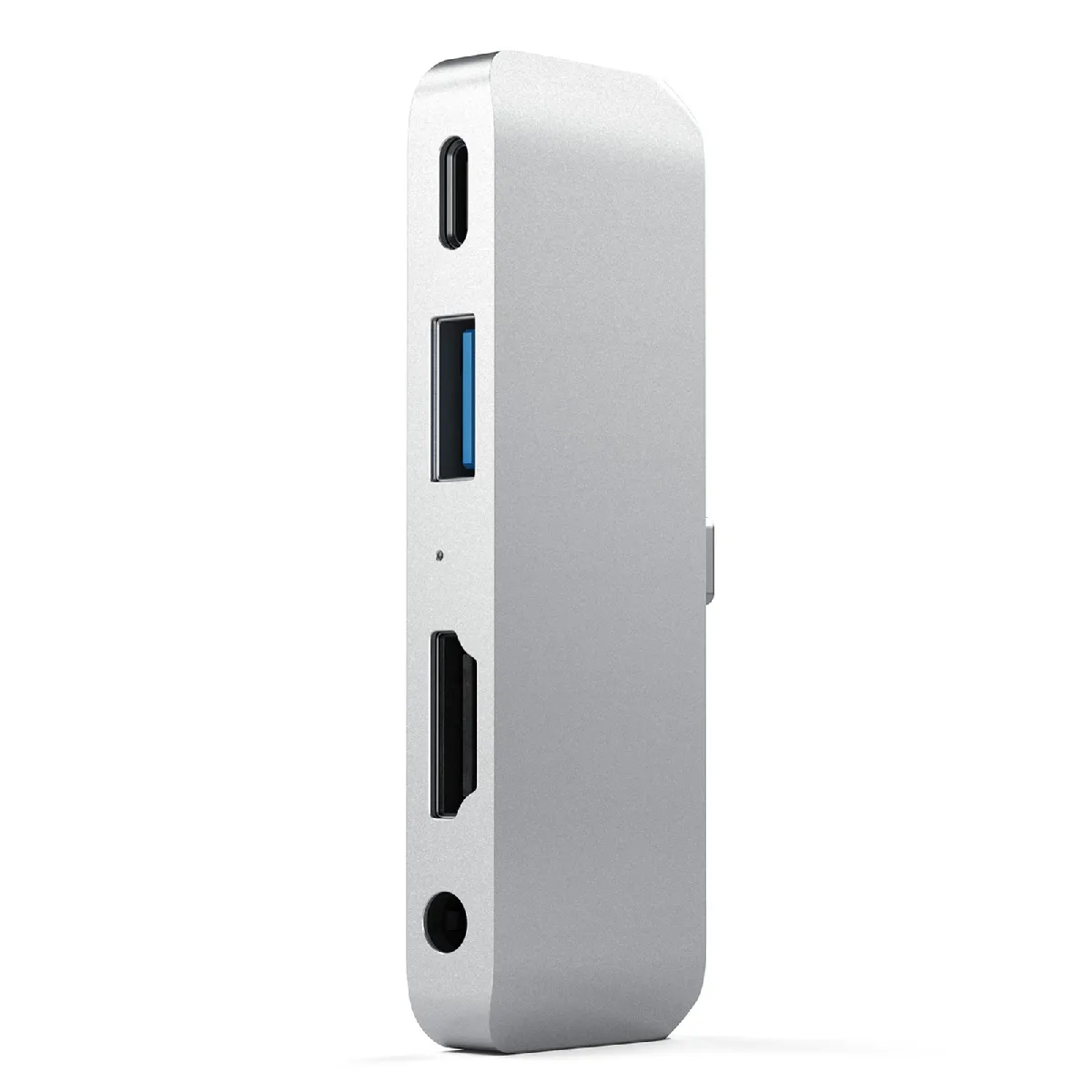 Satechi Argent Hub Usb C Ipad Pro Vers Hdmi, Usb 3.0, Usb C Et Audio,