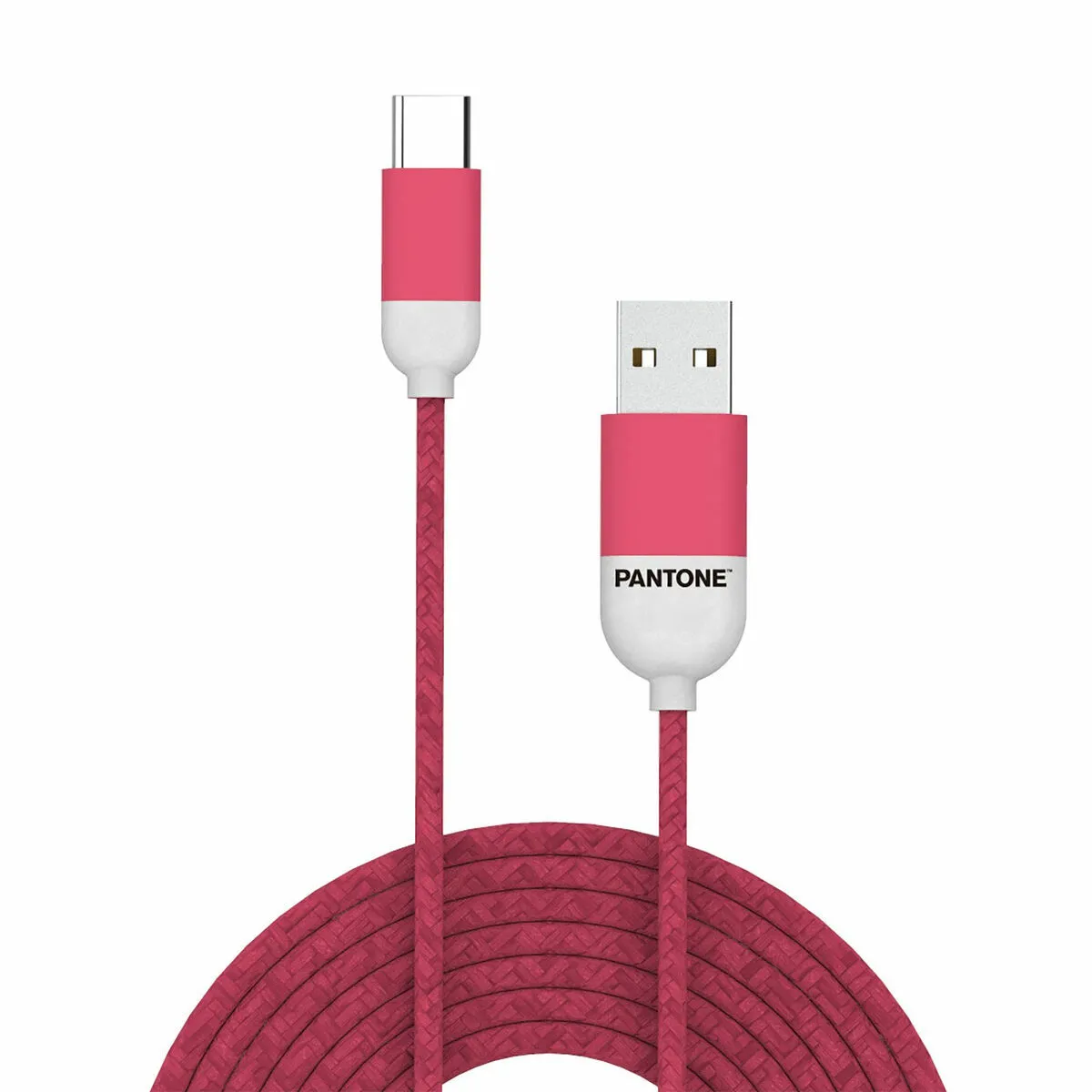 Pantone Rose Câble Usbc 3A En Caoutchouc De 1 Mètre - Image 4