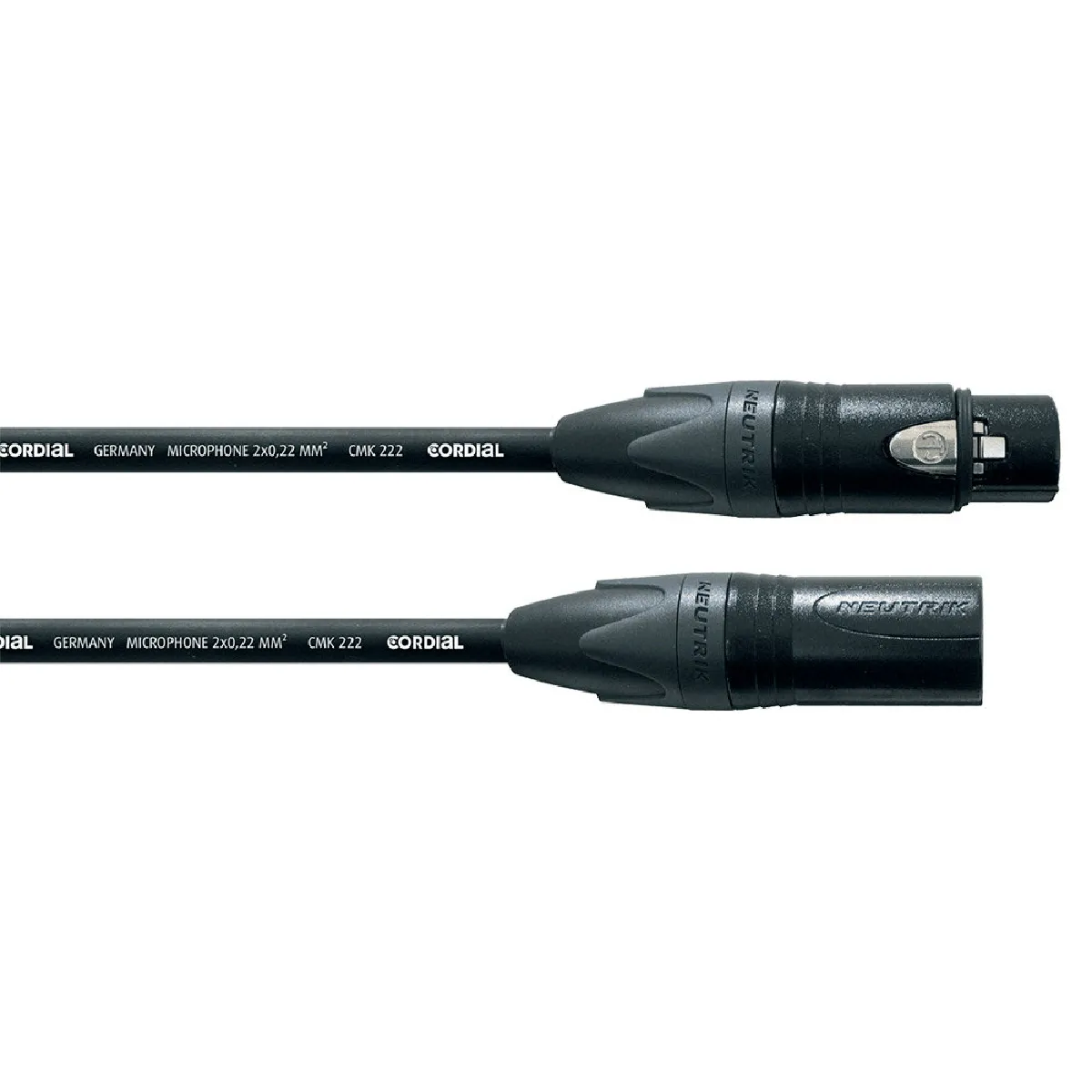 Cordial Noir Câble Microphone Xlr Peak - 3 M