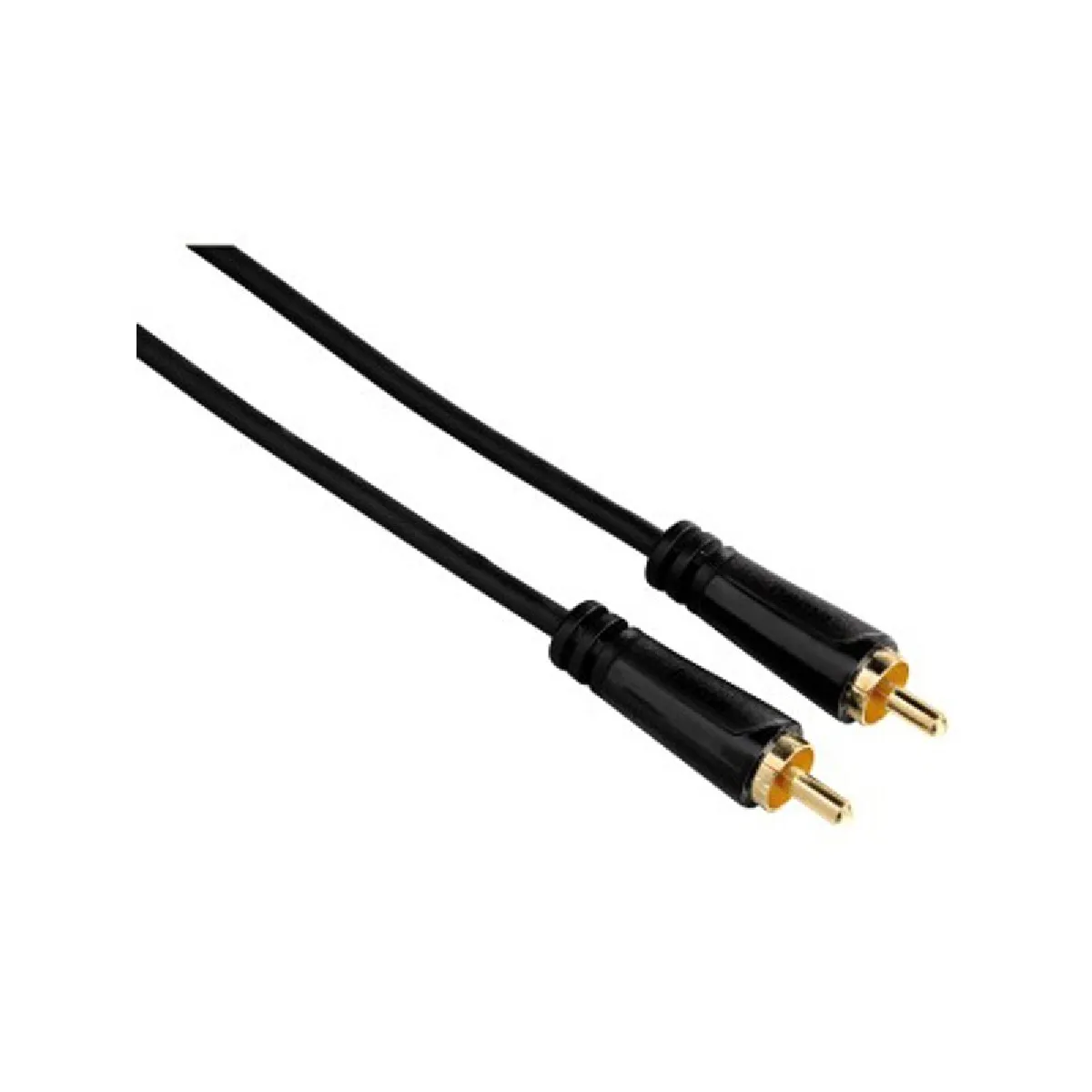 Hama Noir Câble Vidéo Rca Mâle - Rca Mâle, Plaqué Or, 1,50 M - Image 3