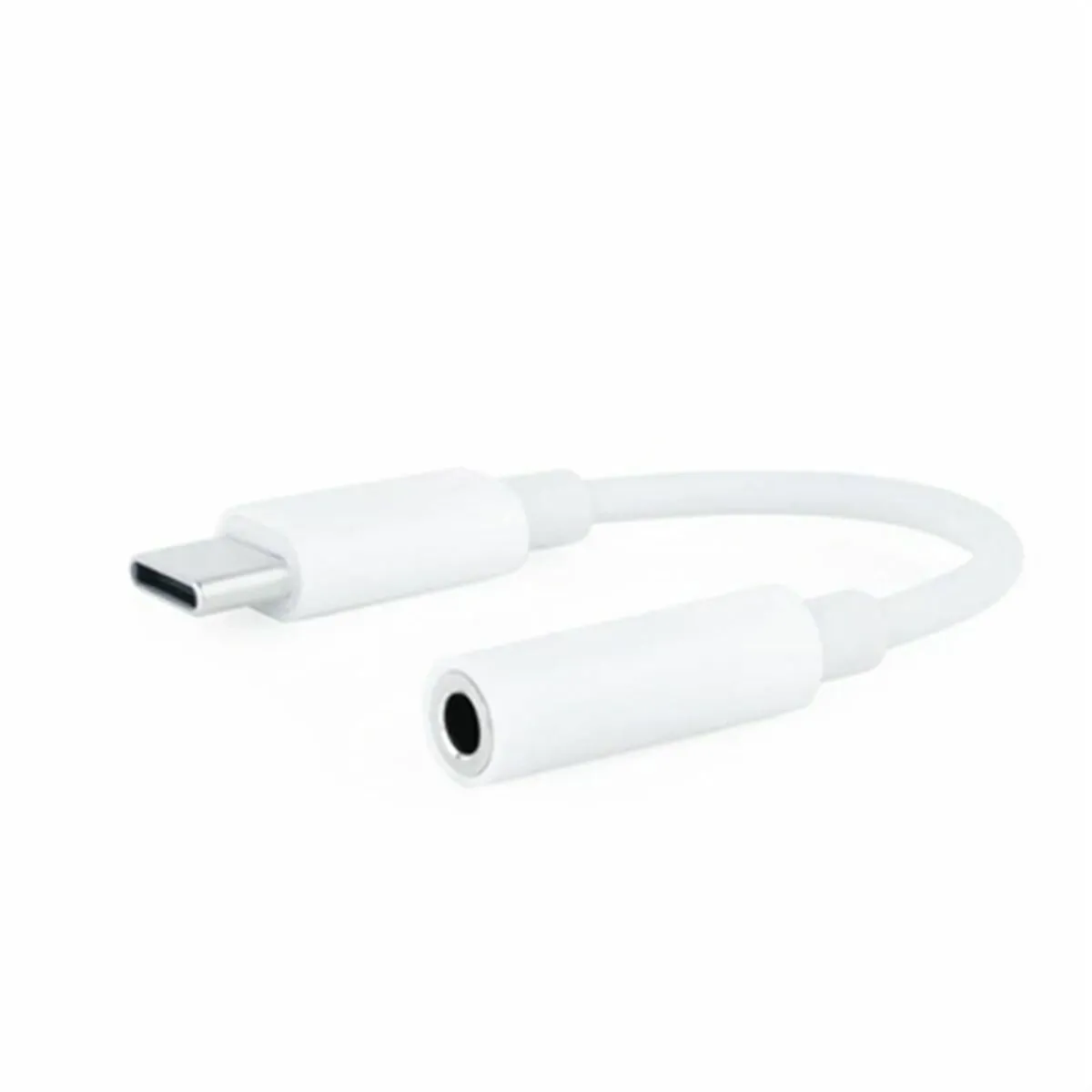 Nanocable Blanc Adaptateur Audio Usb-C Vers Jack 3,5 Mm - 0,135 M