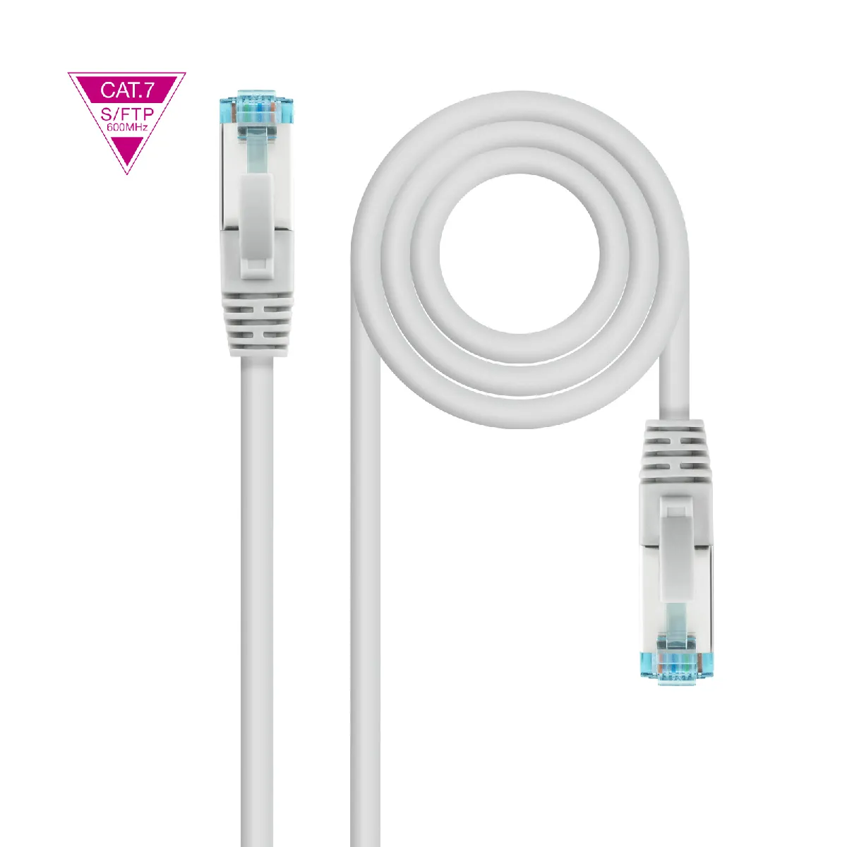 Nanocable Gris Câble Réseau Rj45 Cat7 - 2 M