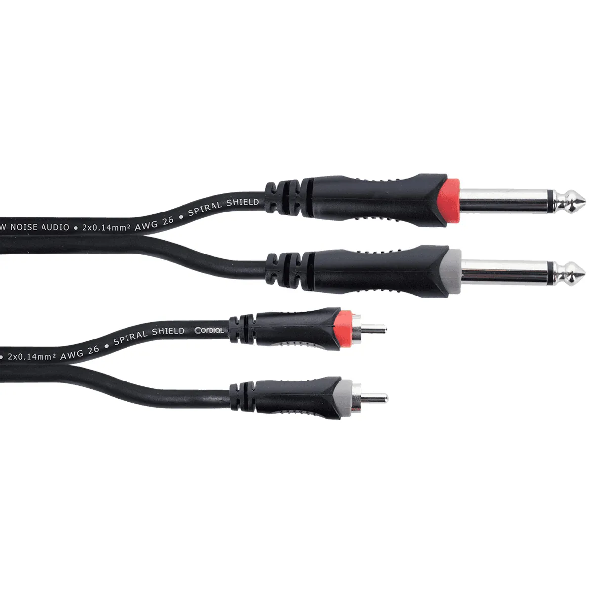 Cordial Câble Audio 2 Rca Vers 2 Jack Série Elements - 1 M