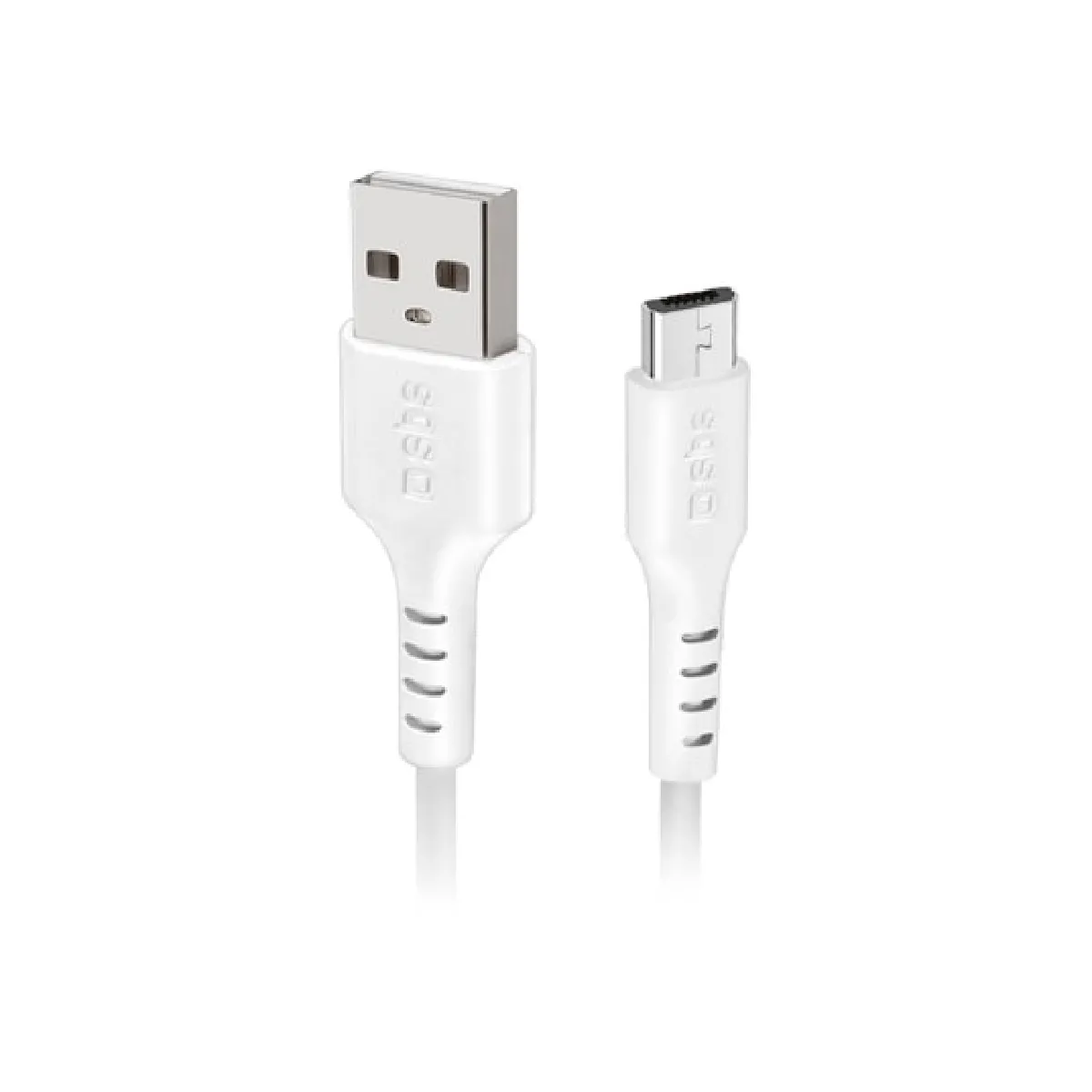 Sbs Blanc Câble Usb 2.0 Vers Micro-Usb 1M