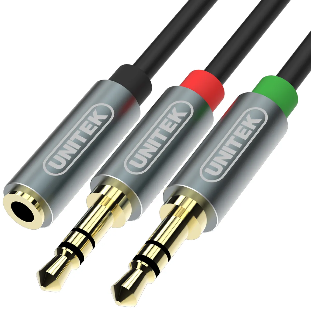 Unitek Câble Audio Jack 3,5 Mm Vers 2 Sorties Jack 3,5 Mm - 0,2 M