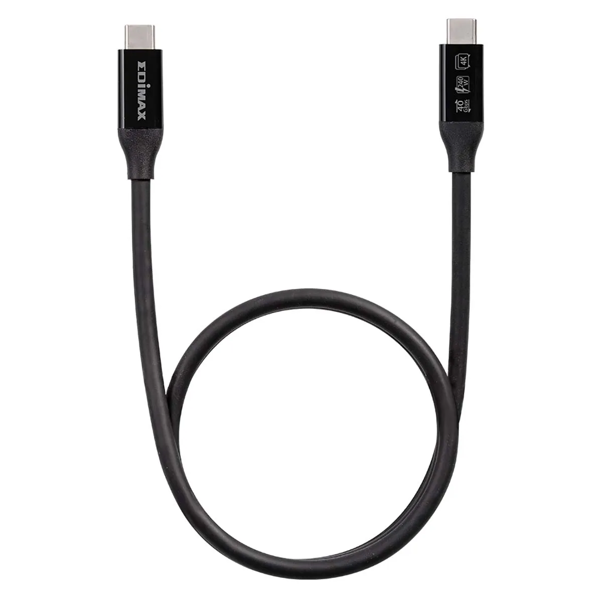 Edimax Noir Câble Usb Usb4™, Thunderbolt™ 3 Usb-C® Mâle 1.00 M Uc4-010Tb V2 - Image 2