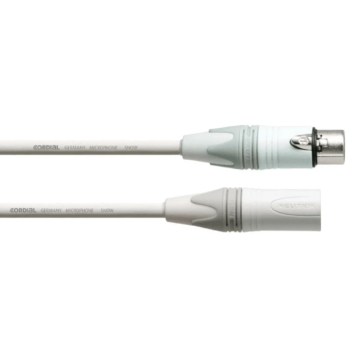 Cordial CXM10FM Câble Micro Peak Symétrique XLR M./XLR F. - 10M Blanc - Image 3