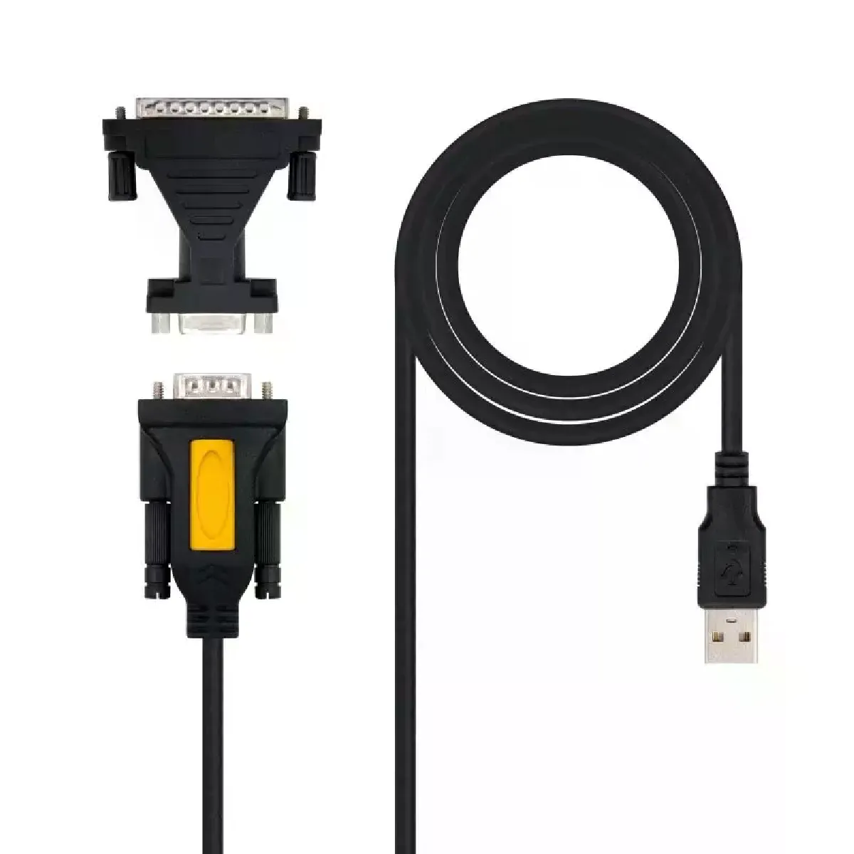 Nanocable Noir Adaptateur Usb Vers Rs232 10.03.2002 1,8 M - Image 3