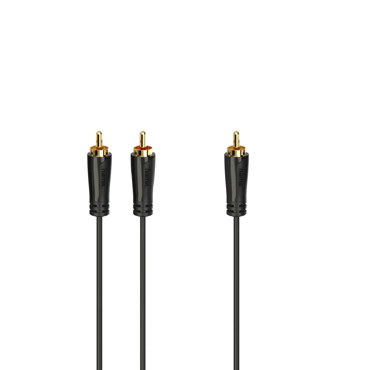Hama - Câble Subwoofer - RCA Mâle vers 2 RCA Mâles - 5m - Connecteurs Dorés - Image 3