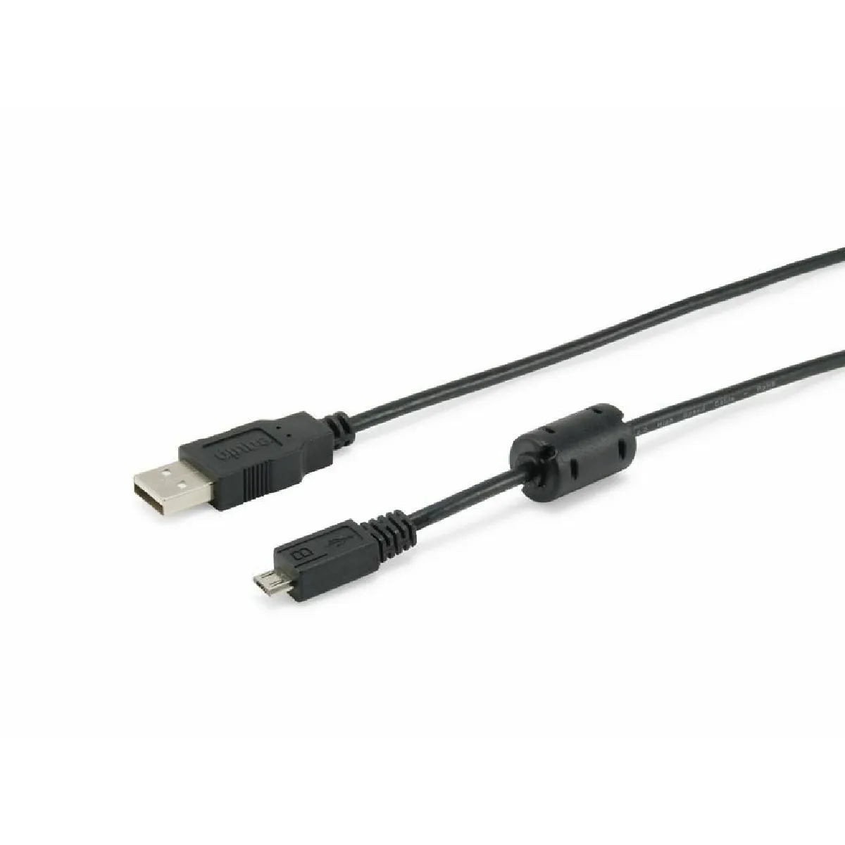 Générique Noir Câble Usb 2.0, Usb-A Vers Micro-Usb - 1,8 M