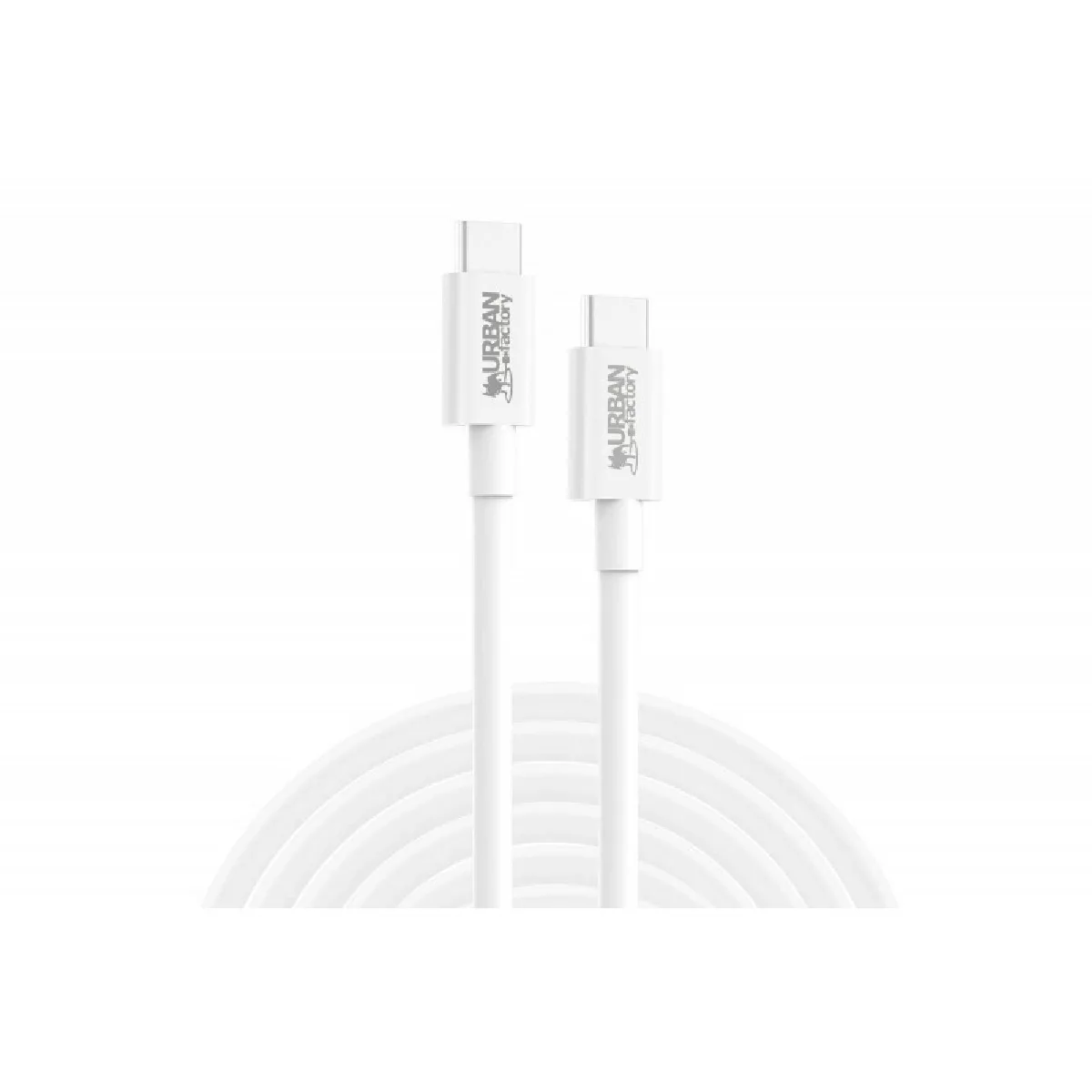 Urban Factory Blanc Câble Usb-C - 2 M