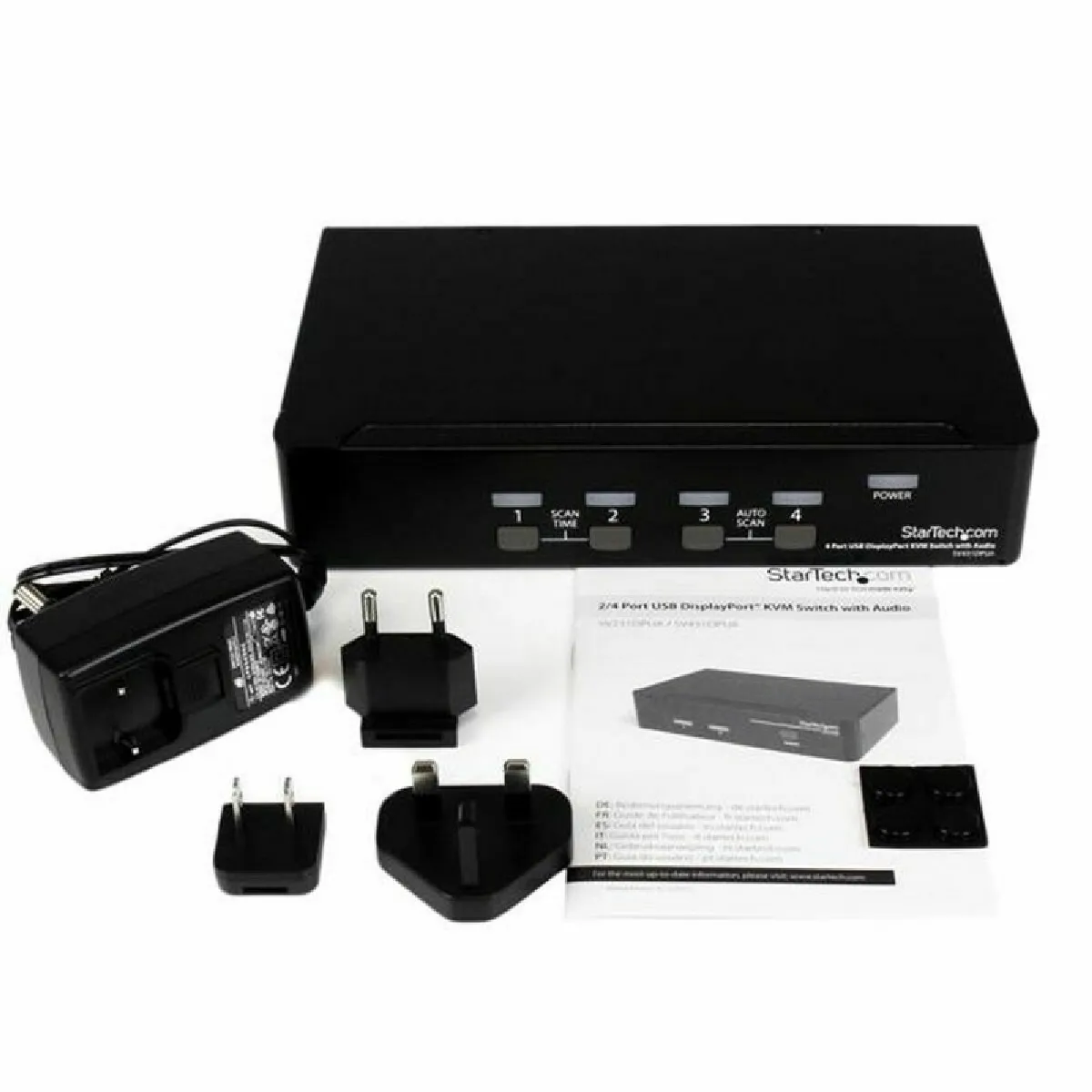 StarTech.com Switch Kvm Displayport A Ports Hub Usb Et Partage Audio 2560 X 1600 Commutateur Ecran-Clavier-Souris/Audio/Usb Ports Taille 4 de Inmac Wstore - Image 3