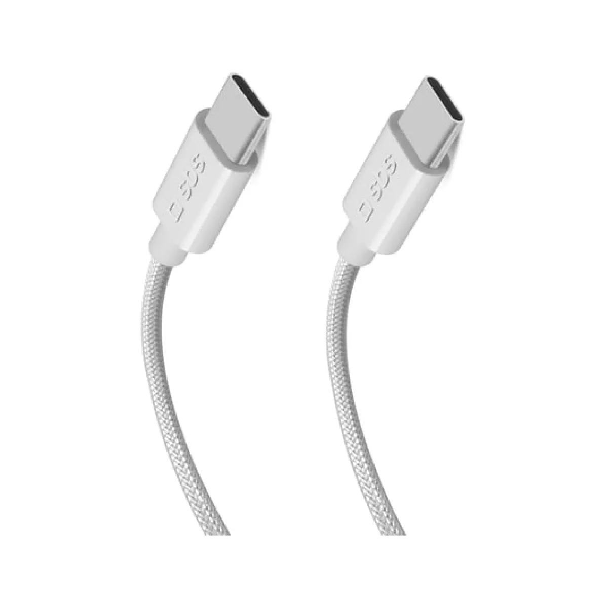 Sbs Blanc Câble Usb-C Tressé - 1,5 M