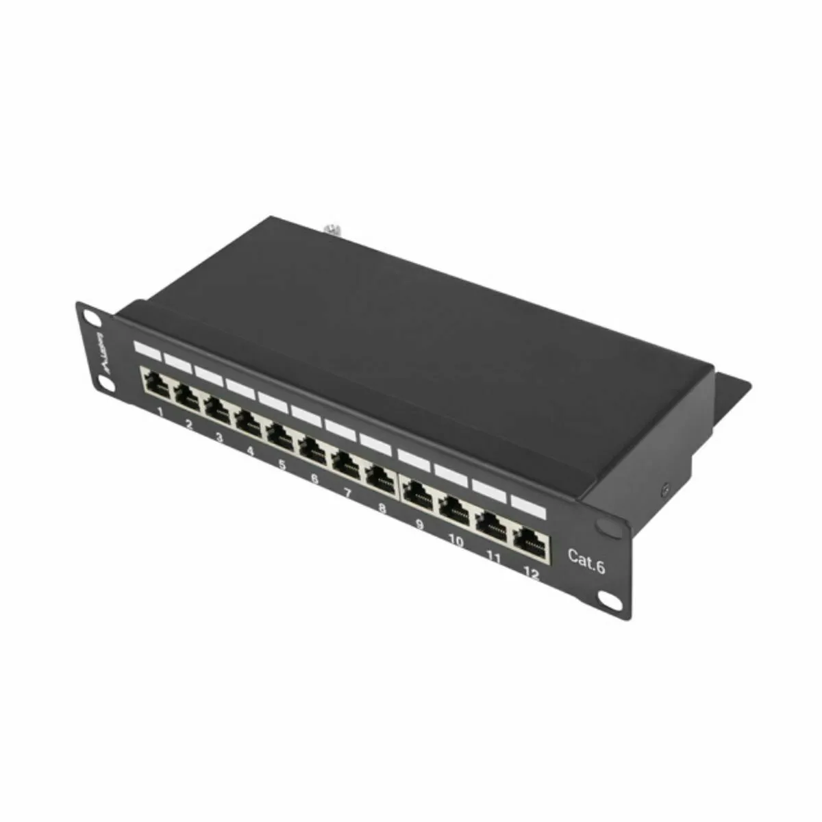 Lanberg Noir Panneau De Brassage Cat.6 - 12 Ports