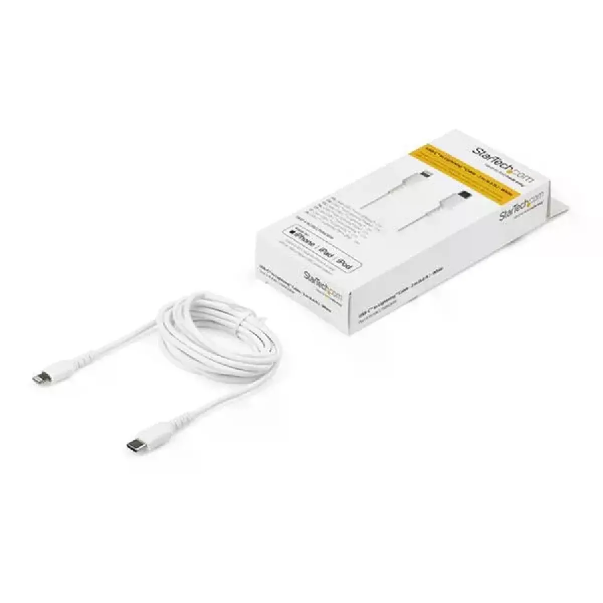 StarTech.com - Câble USB-C vers Lightning - Fibre Aramide - 2m - Blanc - Image 3