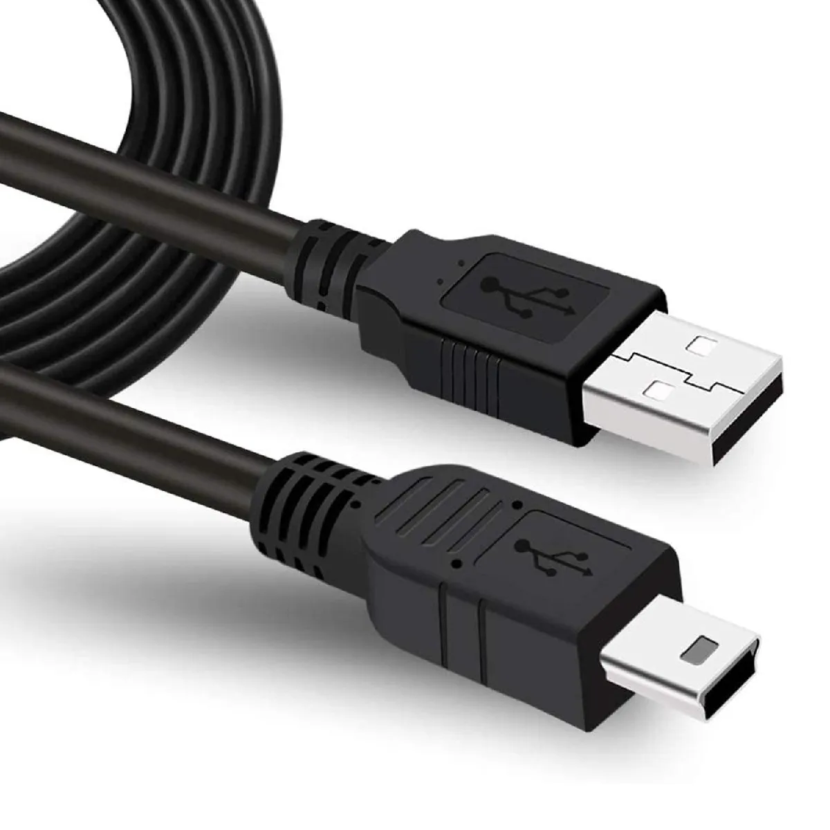 YONIS - Câble Mini USB - USB Mâle - Noir - Image 2