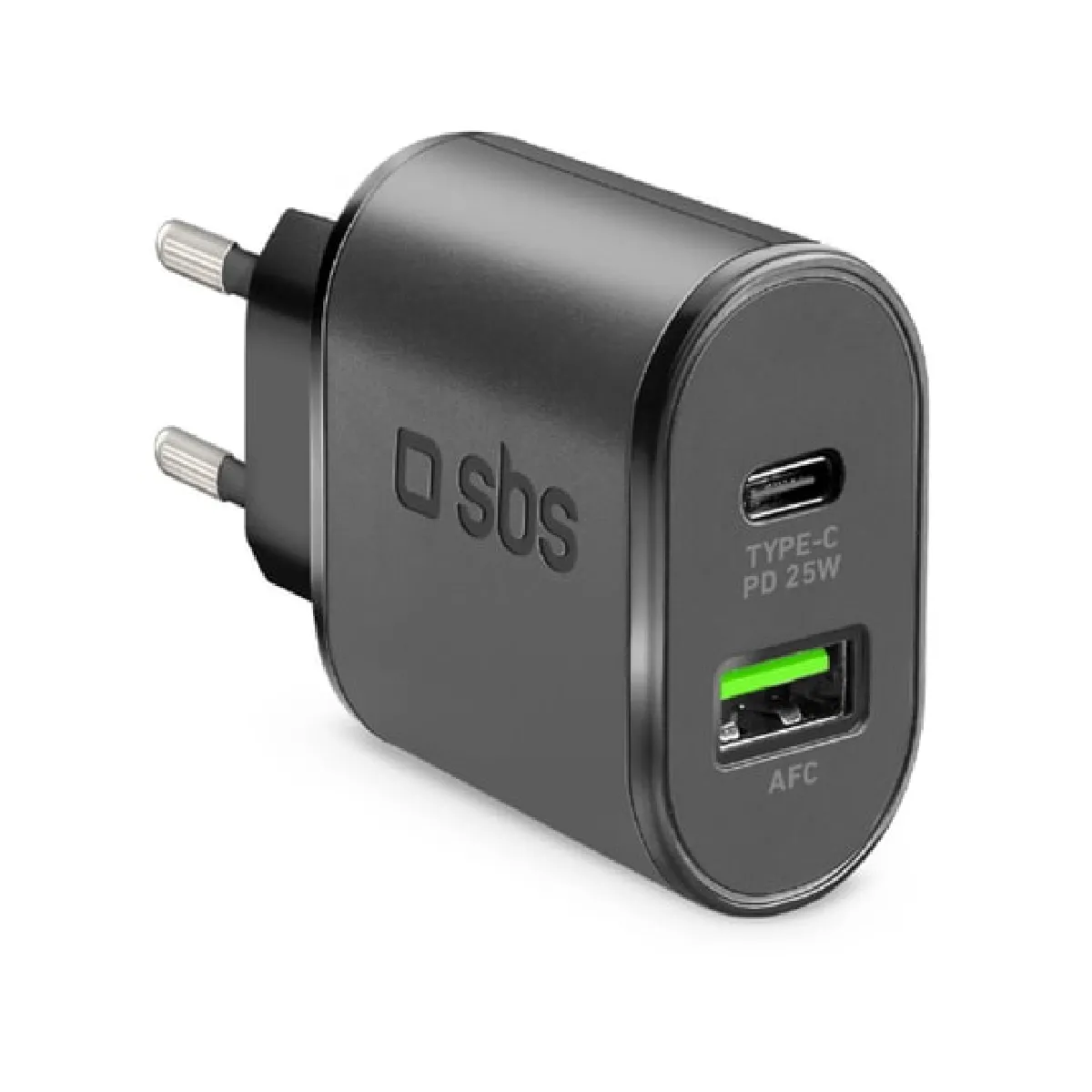 Sbs - Chargeur Mural - 25W USB-C PD - 18W USB-A - Image 2
