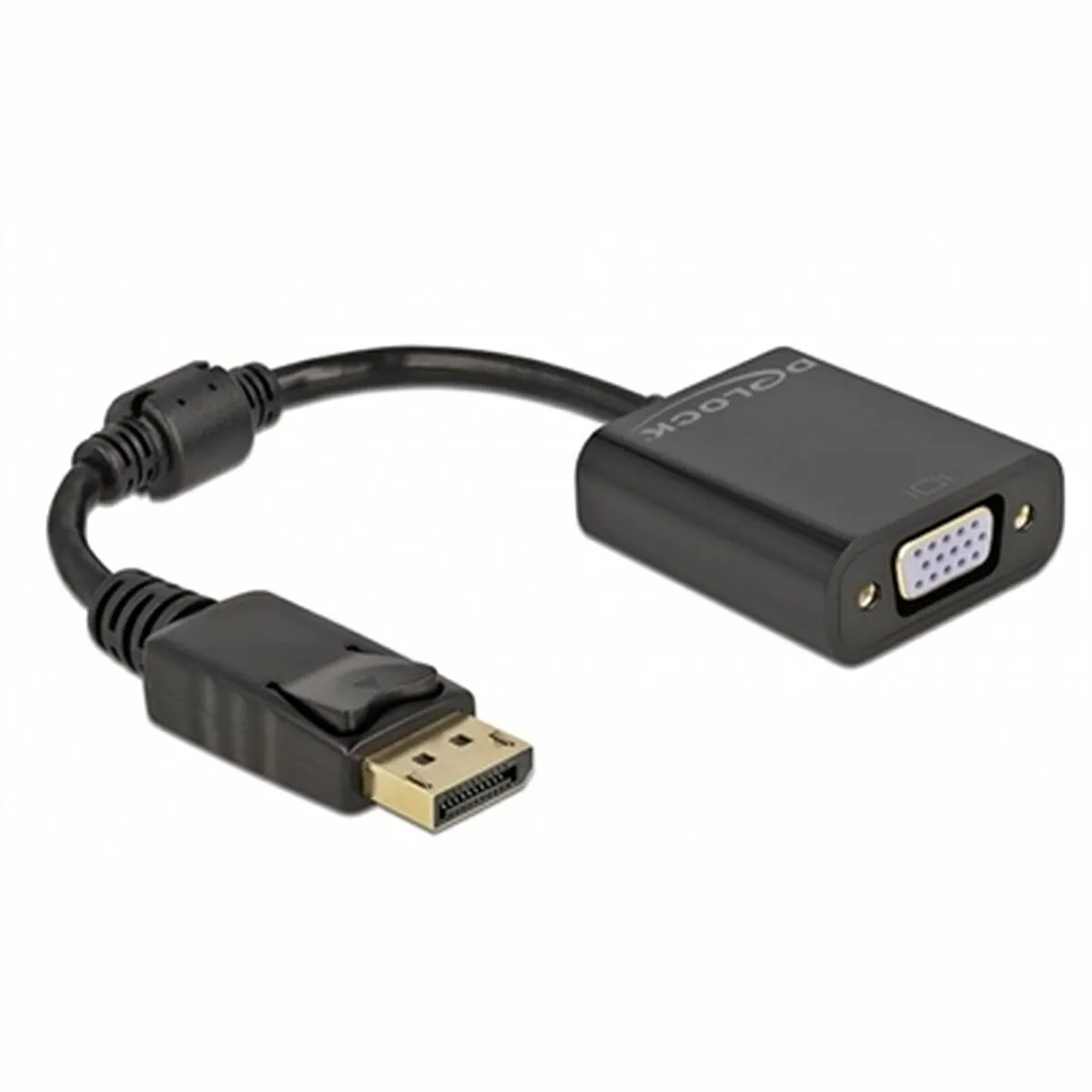 Delock Noir Adaptateur Displayport Vers Vga - 15 Cm