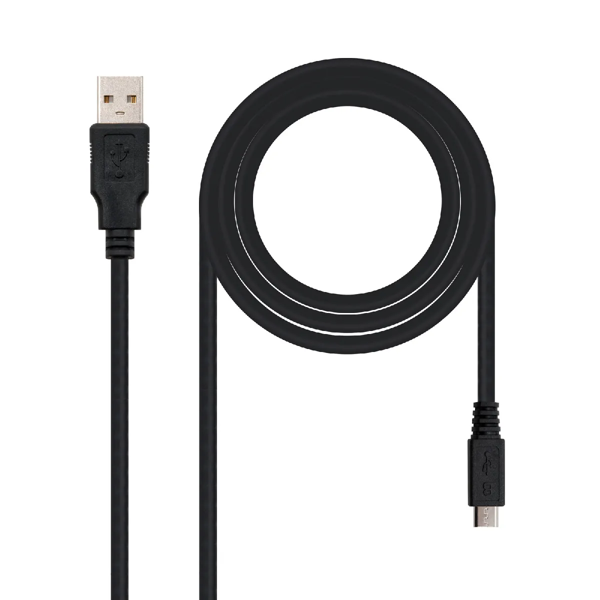 Nanocable Noir Câble Usb-A Vers Micro-Usb 2.0 - 1,8 M