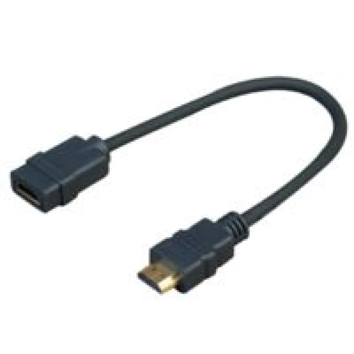 Générique Noir Câble Hdmi Mâle/Femelle - 0,2 M