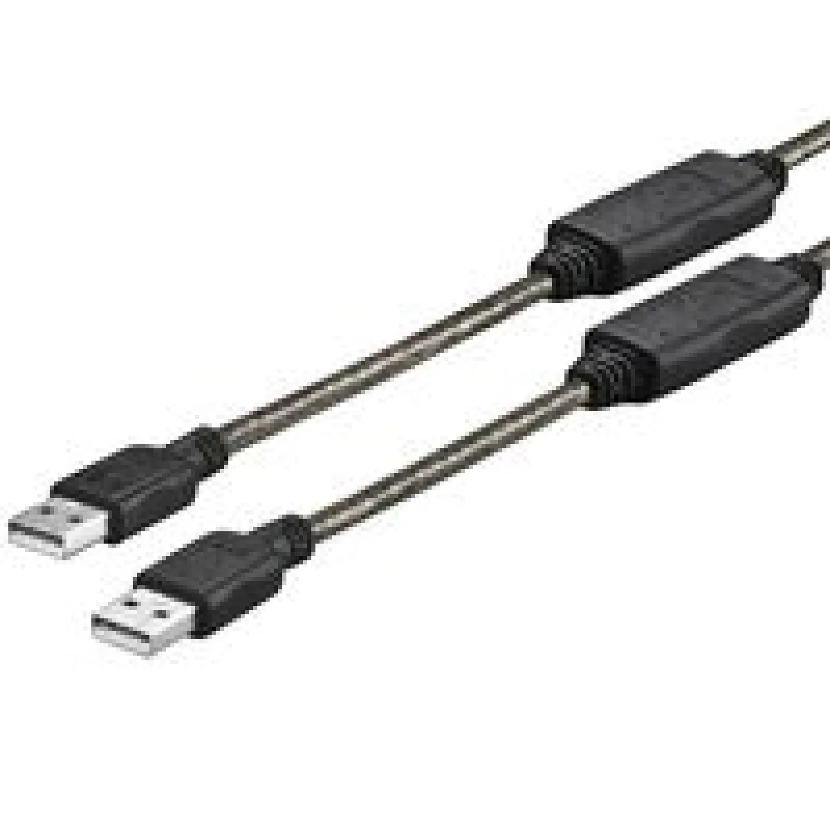 Générique Noir Câble Usb 2.0 Type A Mâle-Mâle Avec Amplificateur Intégré - 10 M