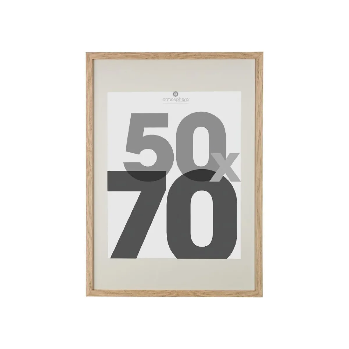 Atmosphera Beige Cadre Photo Eva - 50 X 70 Cm