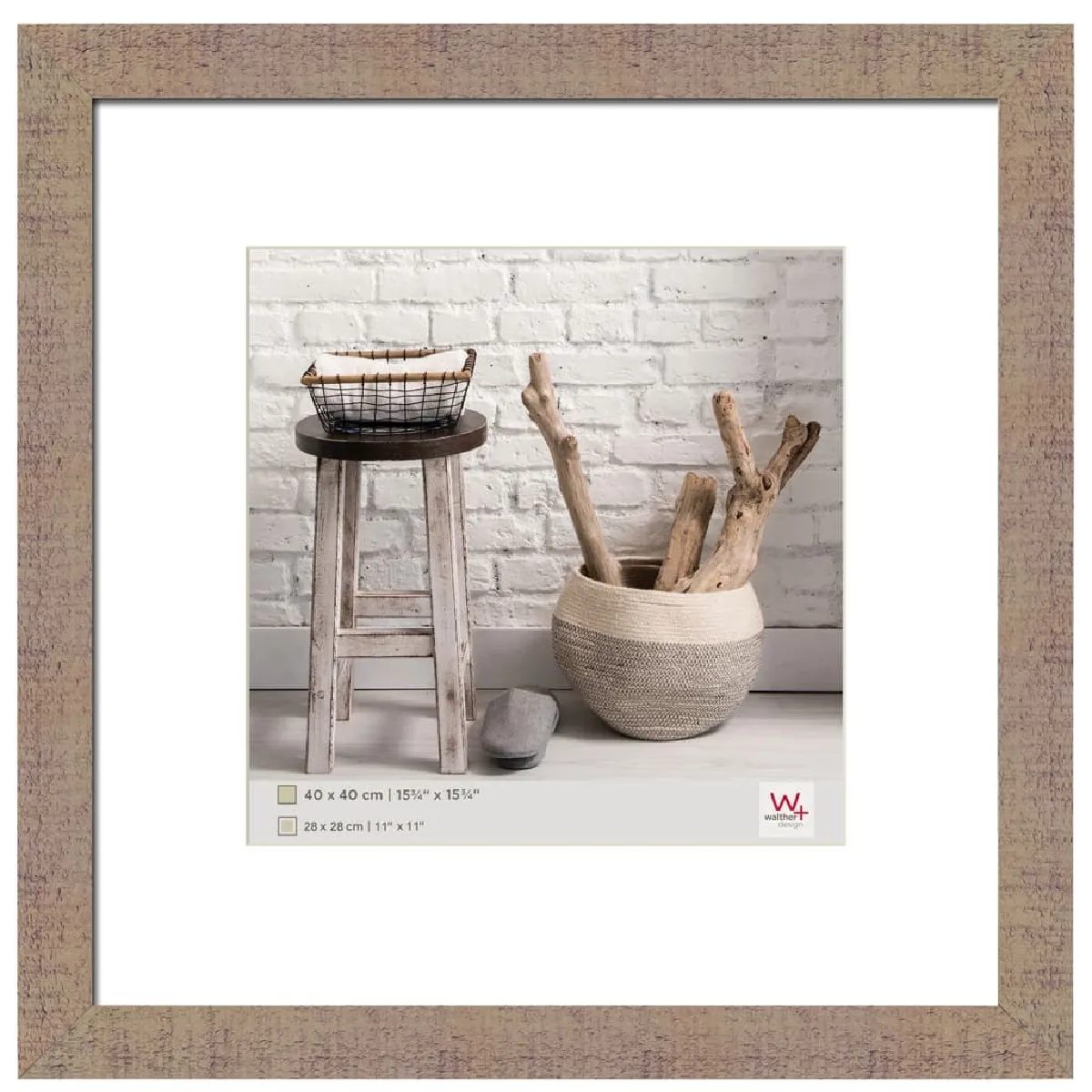 Walther Marron/Clair Design Cadre Photo Home 40X40 Cm