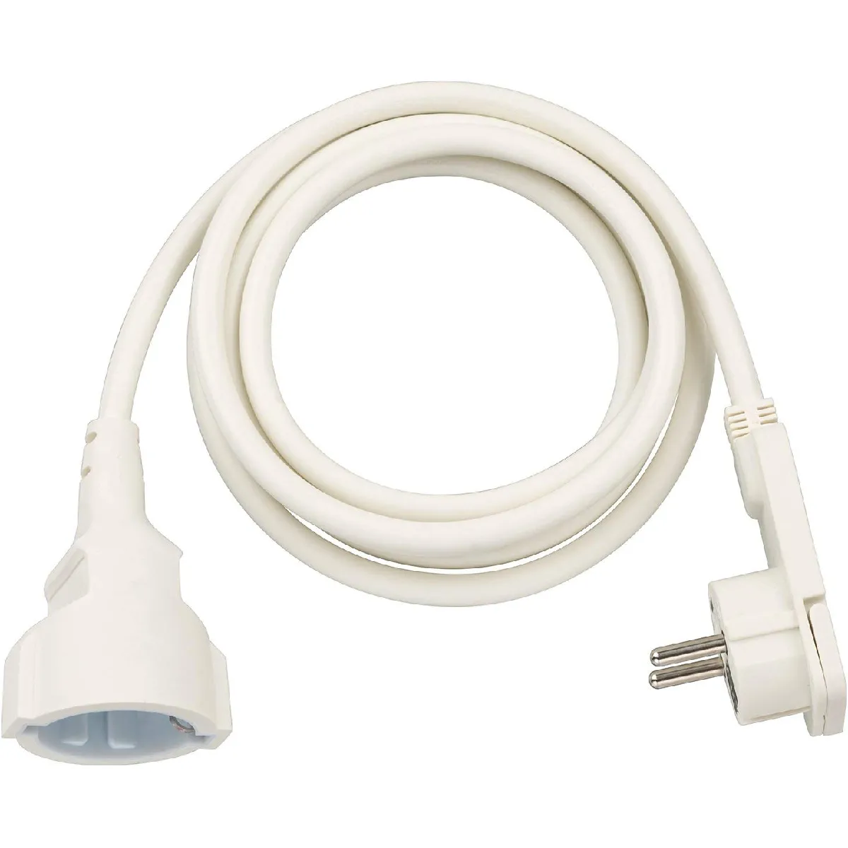 Brennenstuhl Blanc Cordon Prolongateur Domestique - 2 M