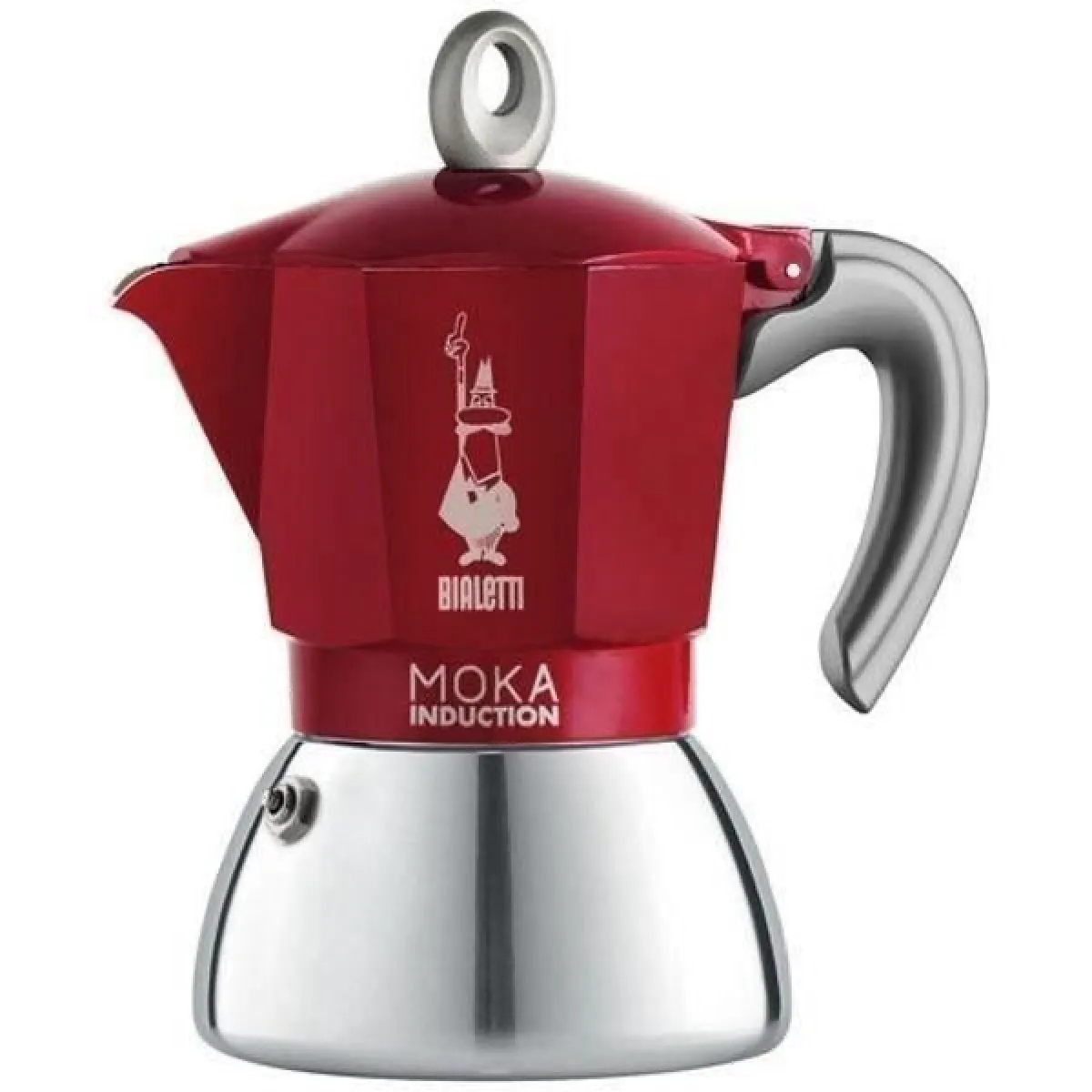 Cafetière italienne Moka Induction 4 tasses inox - vue 3