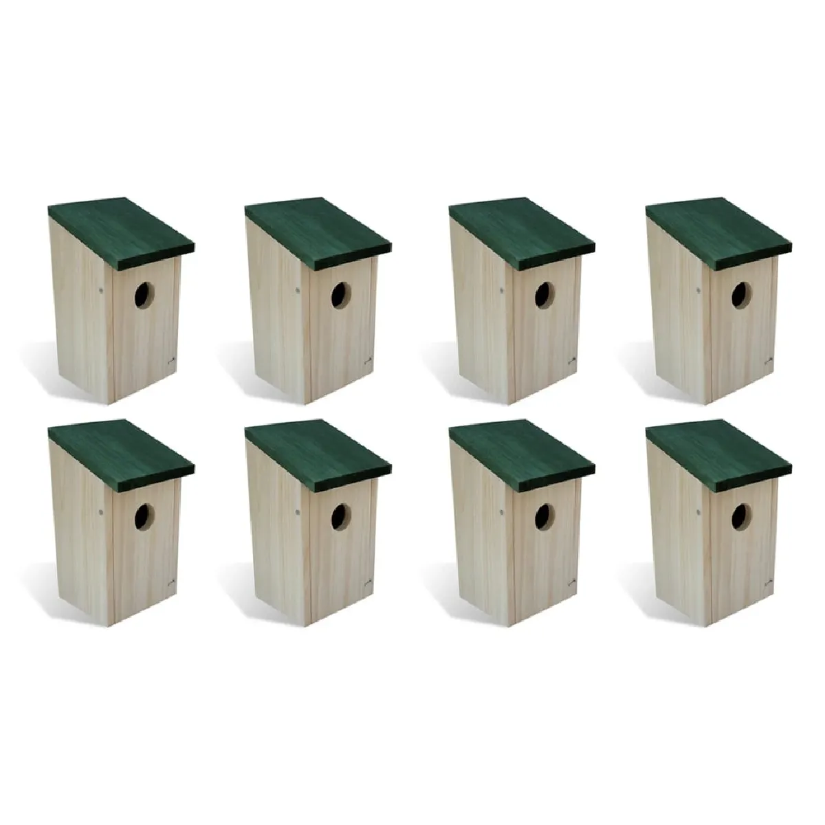 Meilleurs prix pour Nichoir oiseaux pour extérieur 8 pièces en Bois 12x12x22 cm DEC020825
