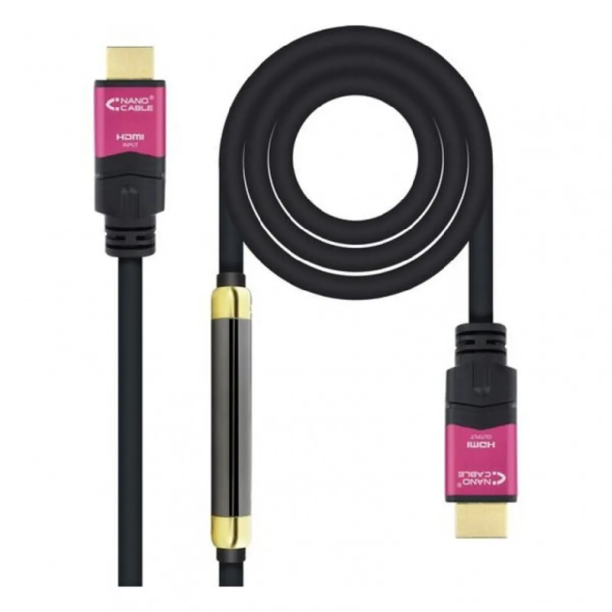 NANOCABLE  - C&acirc;ble HDMI 4K HDR 25 m Noir