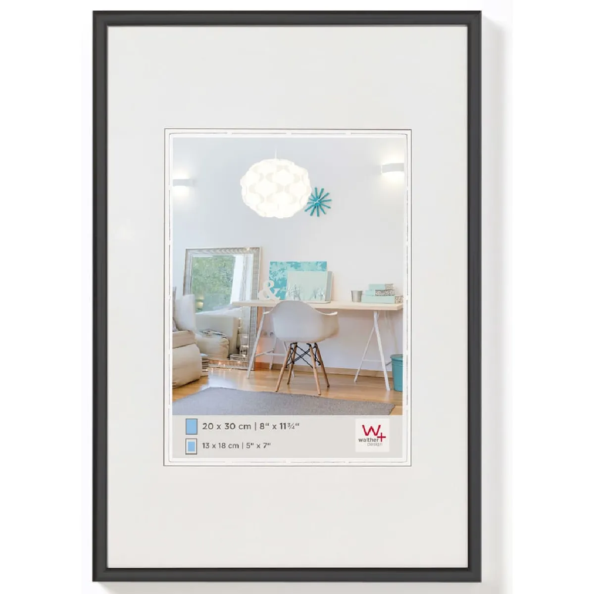 Walther Noir Design Cadre Photo 50X60 Cm