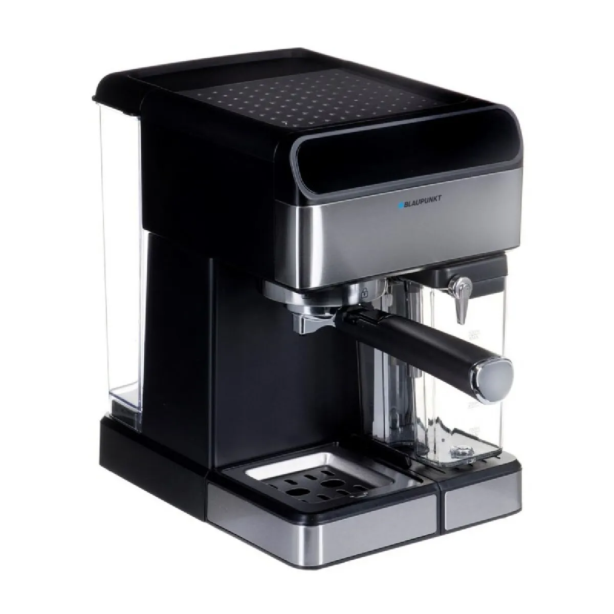 CMP601 Machine &agrave; expresso noir, acier avec r&eacute;servoir de lait