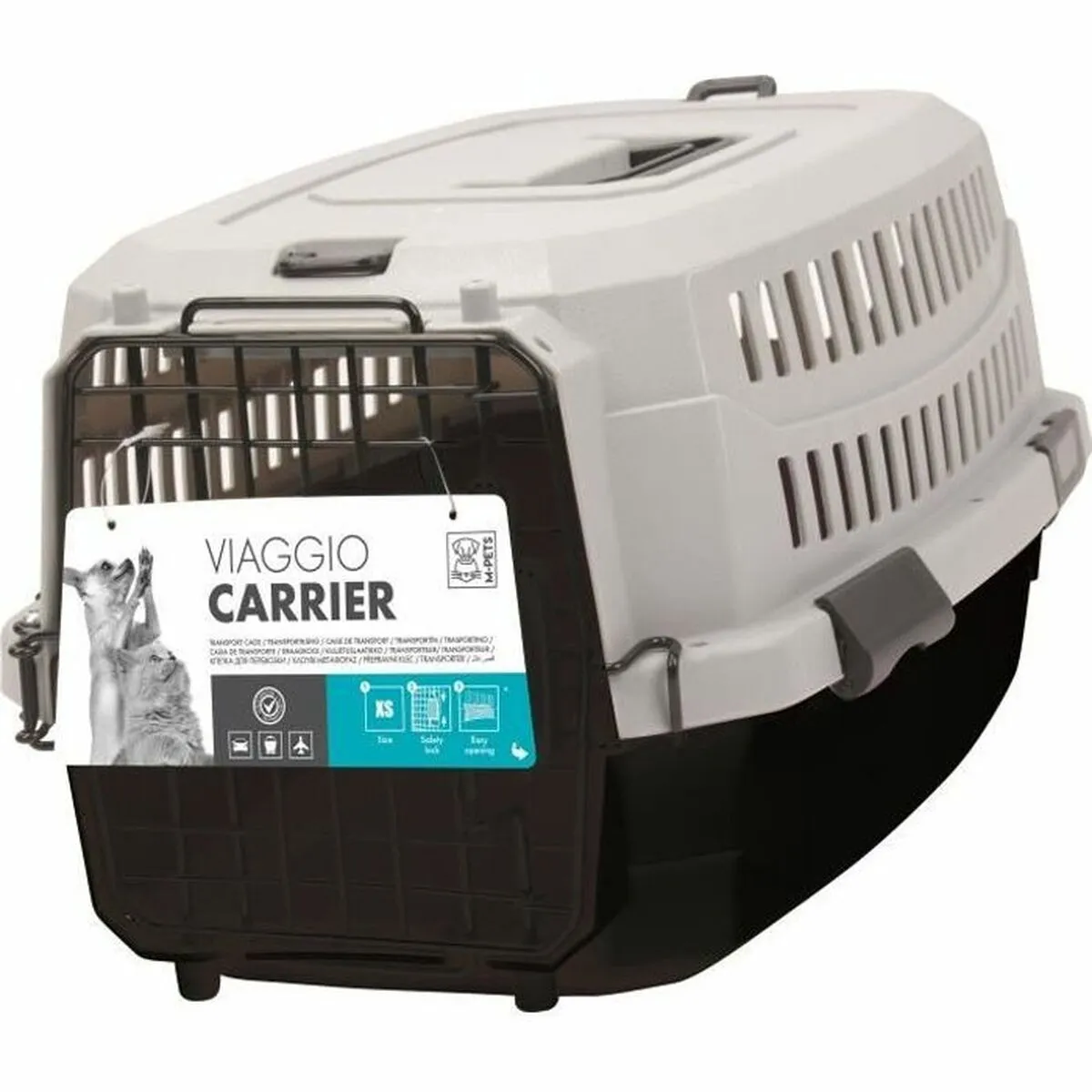 M PETS M-PETS Viaggio Carrier M - Noir/Gris