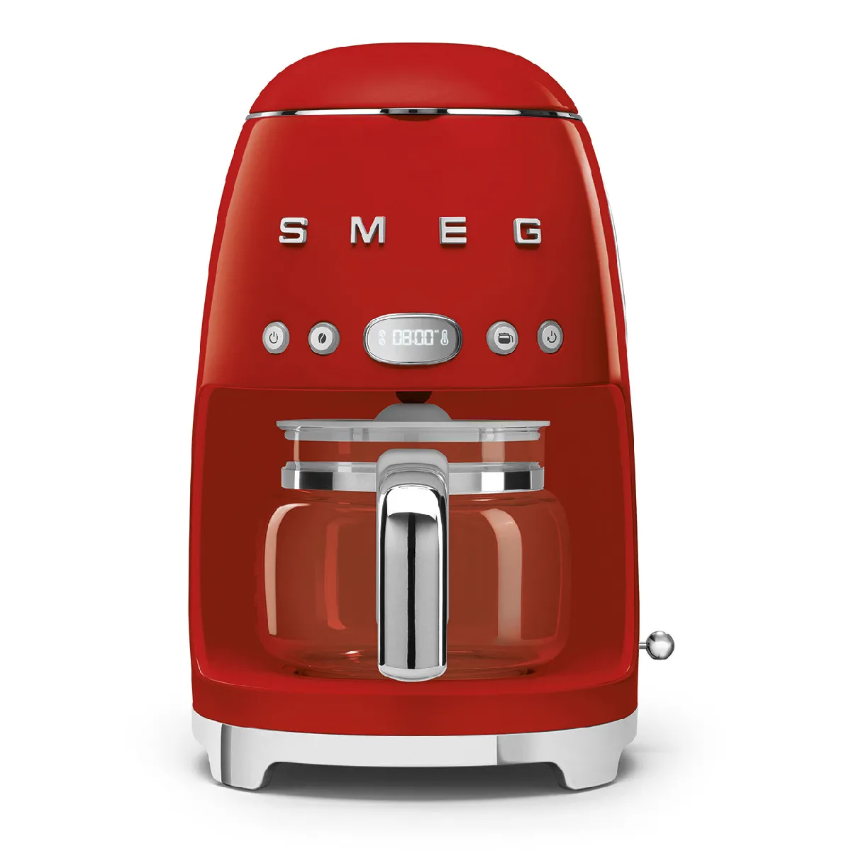 Smeg Cafetière filtre programmable 10 tasses Années 50 - Rouge - DCF02RDEU