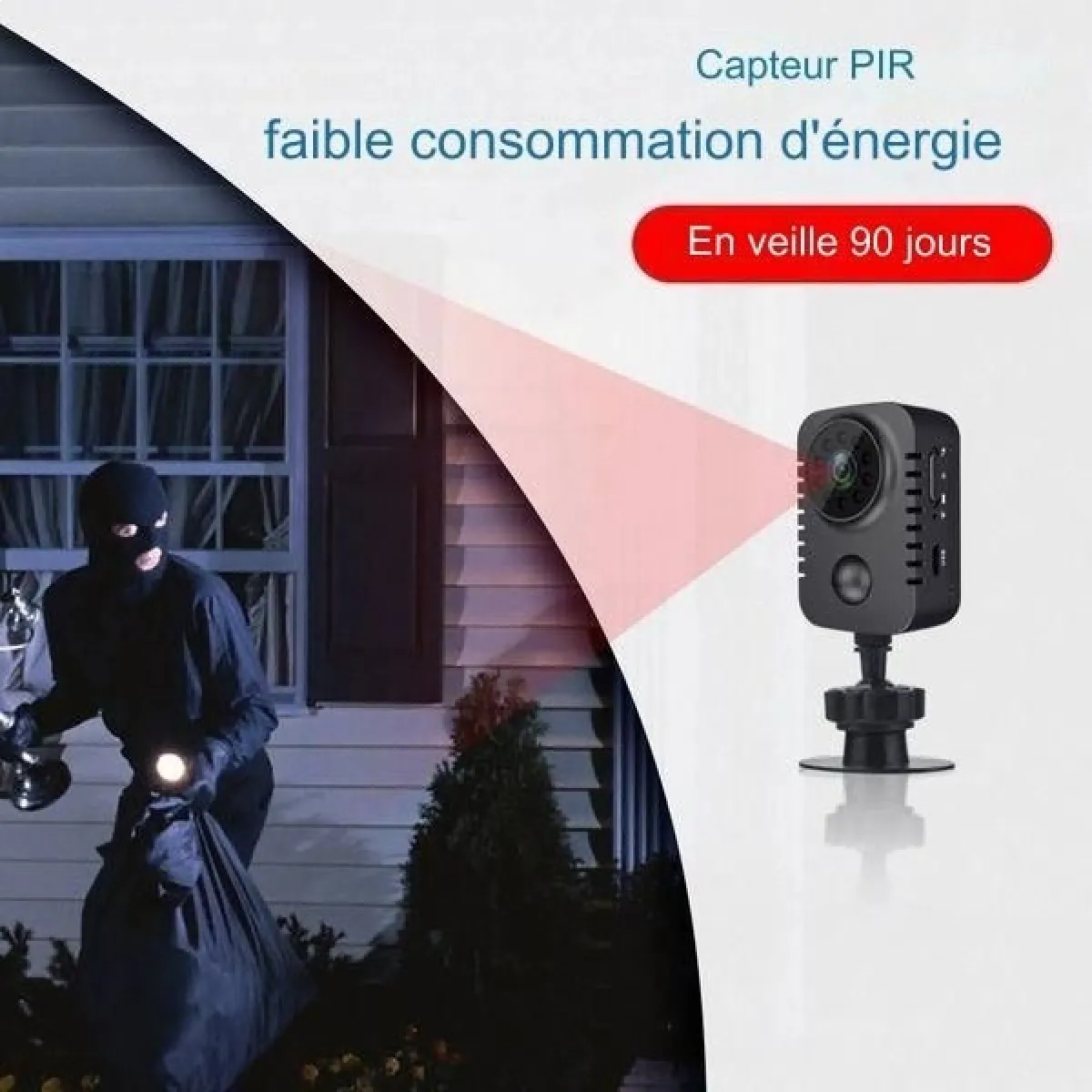 Mini Caméra Espion WiFi 1080p - Détection De Mouvement, Batterie Longue Durée, Vision Nocturne