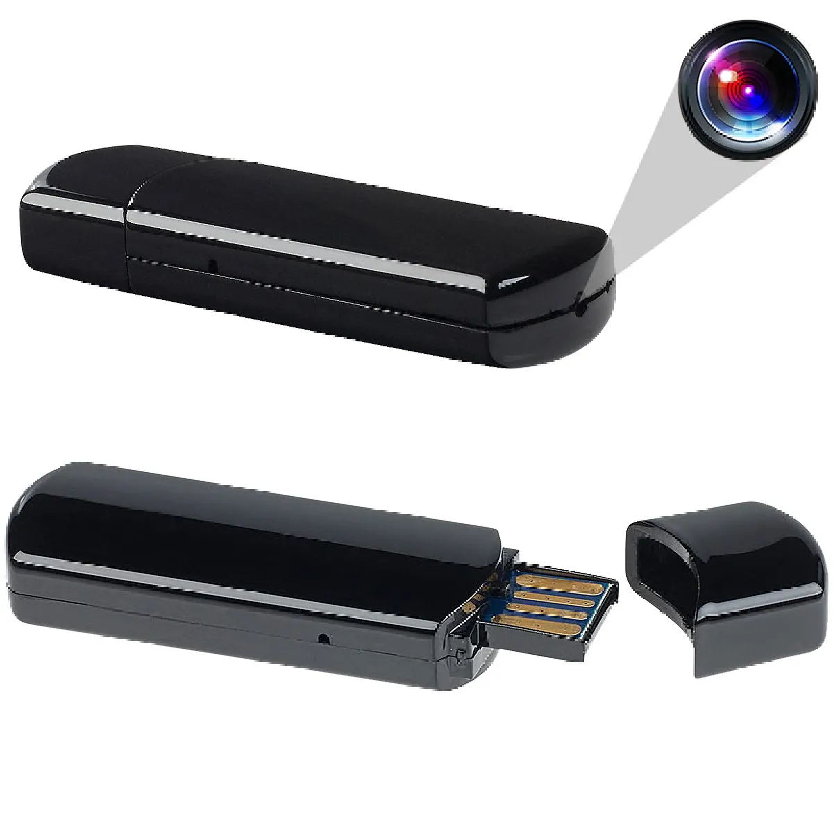 YONIS Cl&eacute; USB cam&eacute;ra espion + SD 16Go
