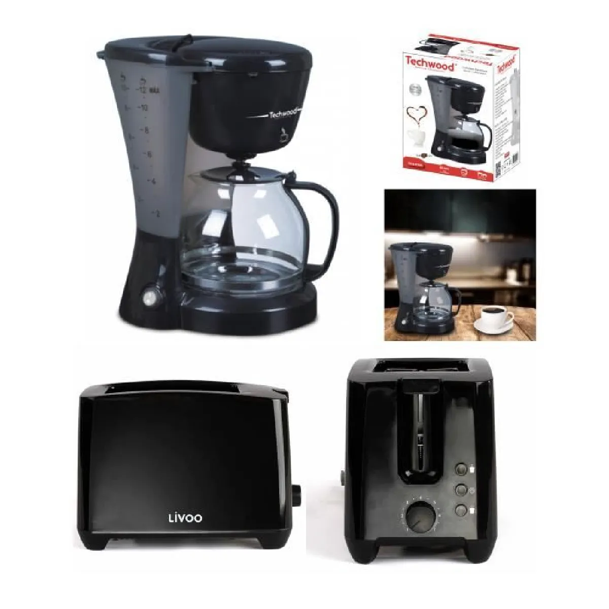 Techwood Cafetière Électrique 12 tasses - vue 2