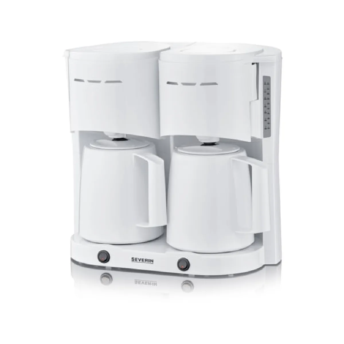 Severin KA 9314 Machine À Café Filtre – 1 L, 2000 W, 16 Tasses, 2 Verseuses Isothermes - vue 2