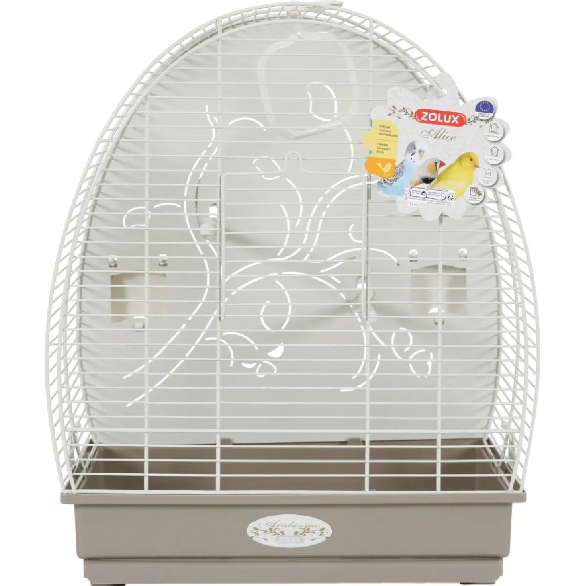 Comparer les prix de ZOLUX Cage Arabesque Alice - Taupe Marron