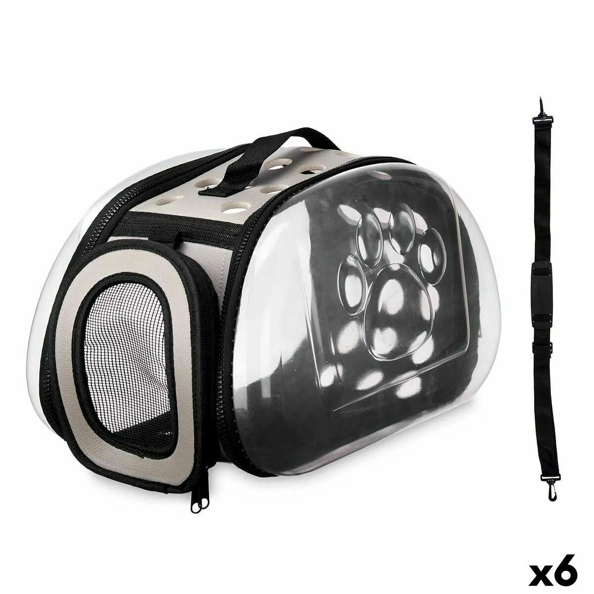 Comparer les prix de Cage de Transport Gris Plastique 37 x 17 x 22 cm (6 Unités)