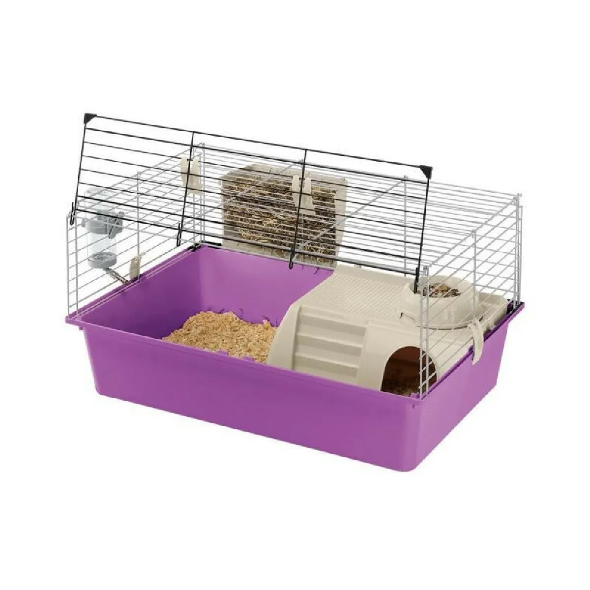 FERPLAST Cage pour Cochons d'Inde CAVIE 15 en Plastique, Accessoires inclus