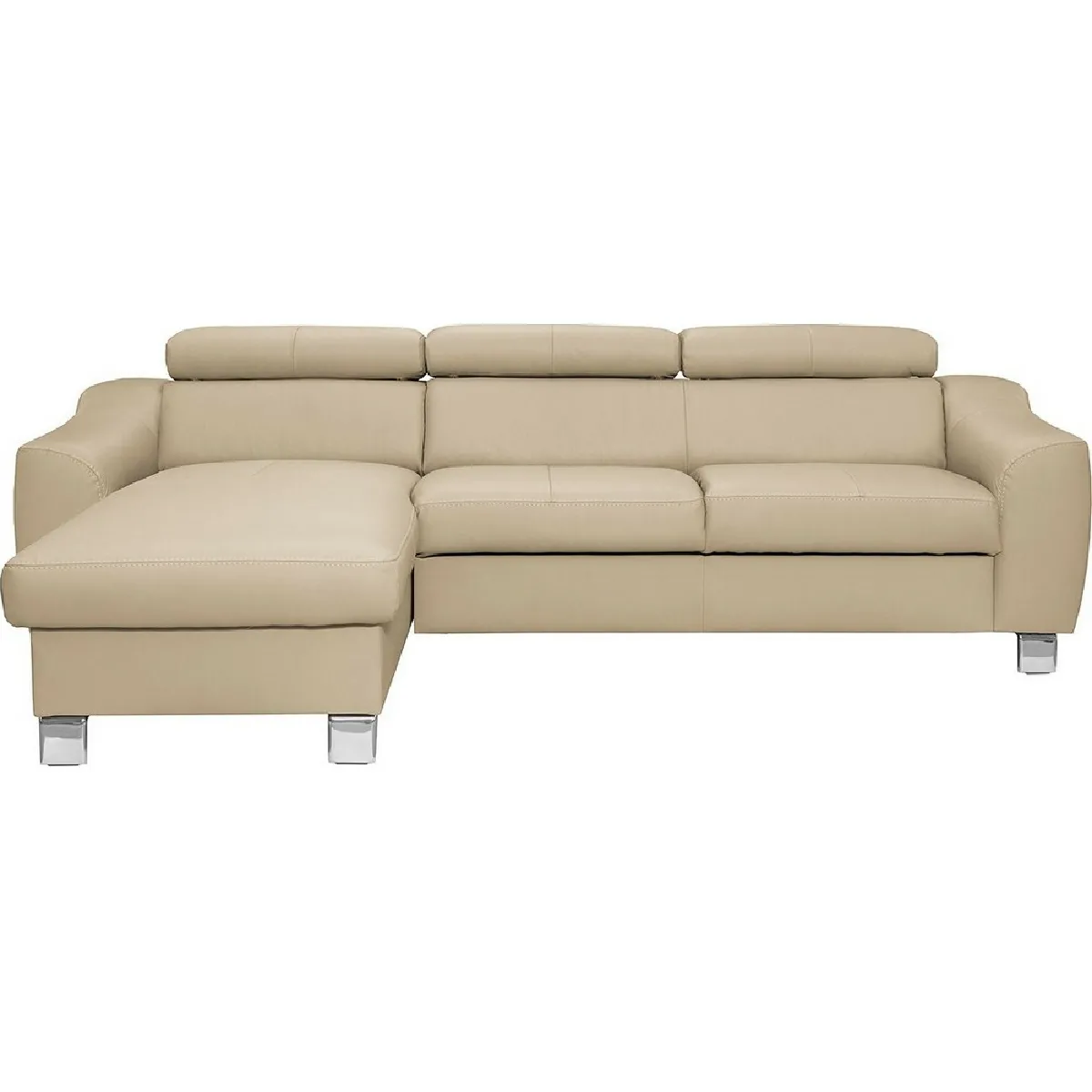 ASTRA - Canapé d'angle en cuir luxe - 5 places