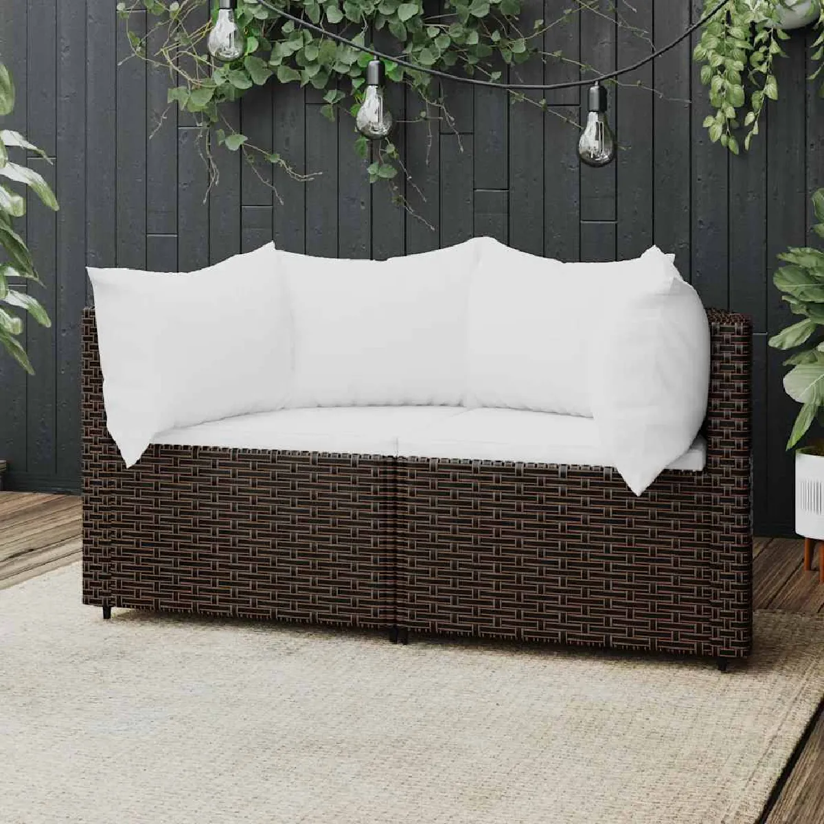 vidaXL Canapés d'angle jardin - vue 6